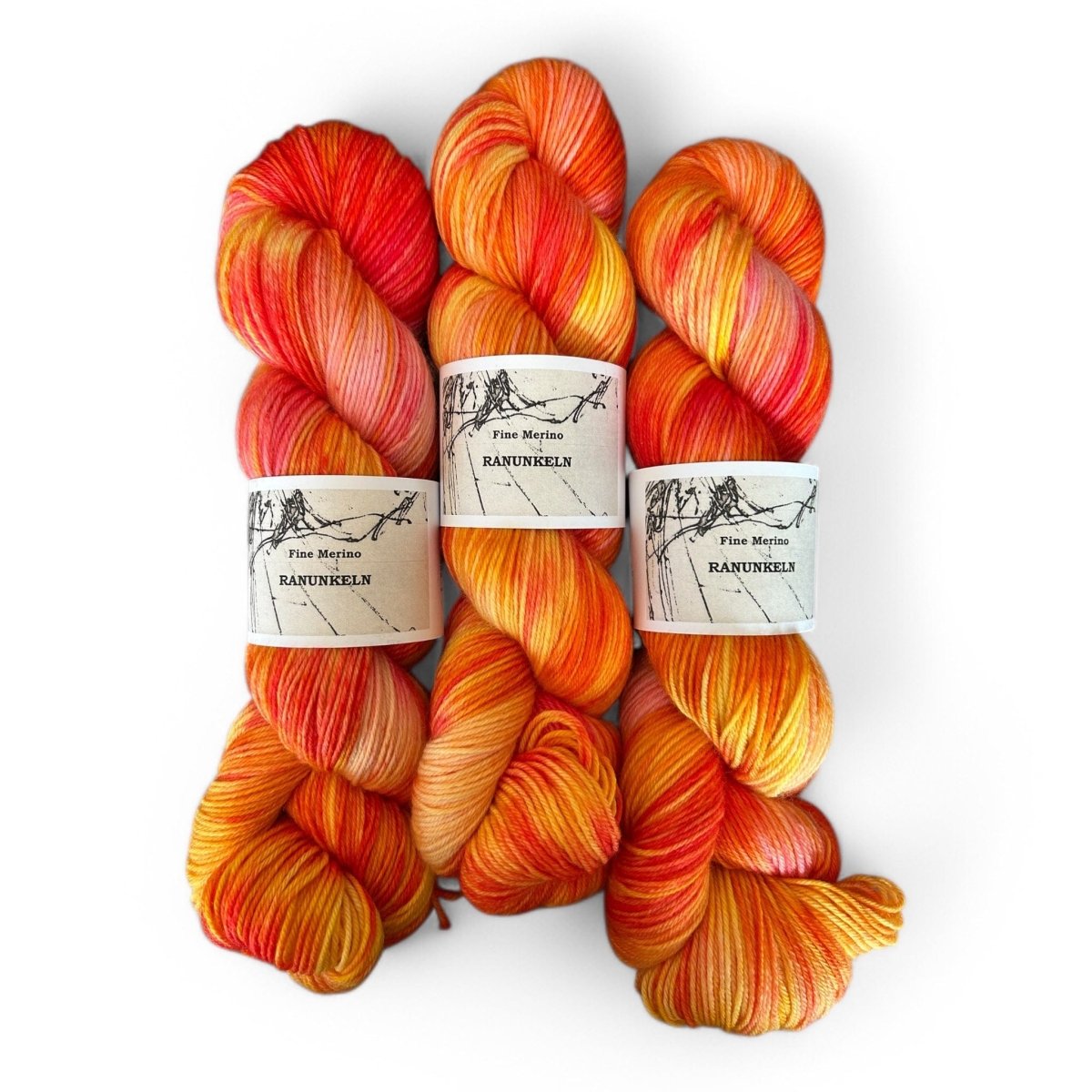 Atelier Franziska Uhl Fine Merino Sock - BONIFAKTUR - Ranunkeln - Atelier Franziska Uhl Atelier Franziska Uhl Fine Merino Sock Ranunkeln