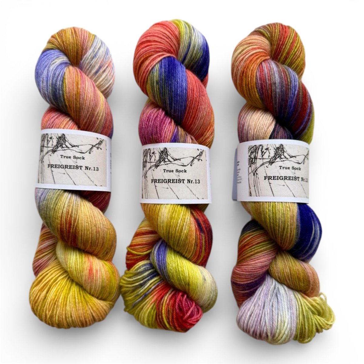 Atelier Franziska Uhl HANDGEFÄRBTE SOCKENWOLLE - TRUE SOCK - BONIFAKTUR - Freigeist 13 - Atelier Franziska Uhl HANDGEFÄRBTE SOCKENWOLLE - TRUE SOCK