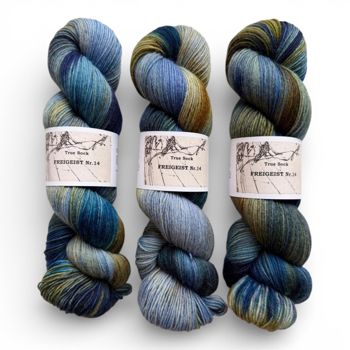 Atelier Franziska Uhl HANDGEFÄRBTE SOCKENWOLLE - TRUE SOCK - BONIFAKTUR - Freigeist 14 - Atelier Franziska Uhl HANDGEFÄRBTE SOCKENWOLLE - TRUE SOCK