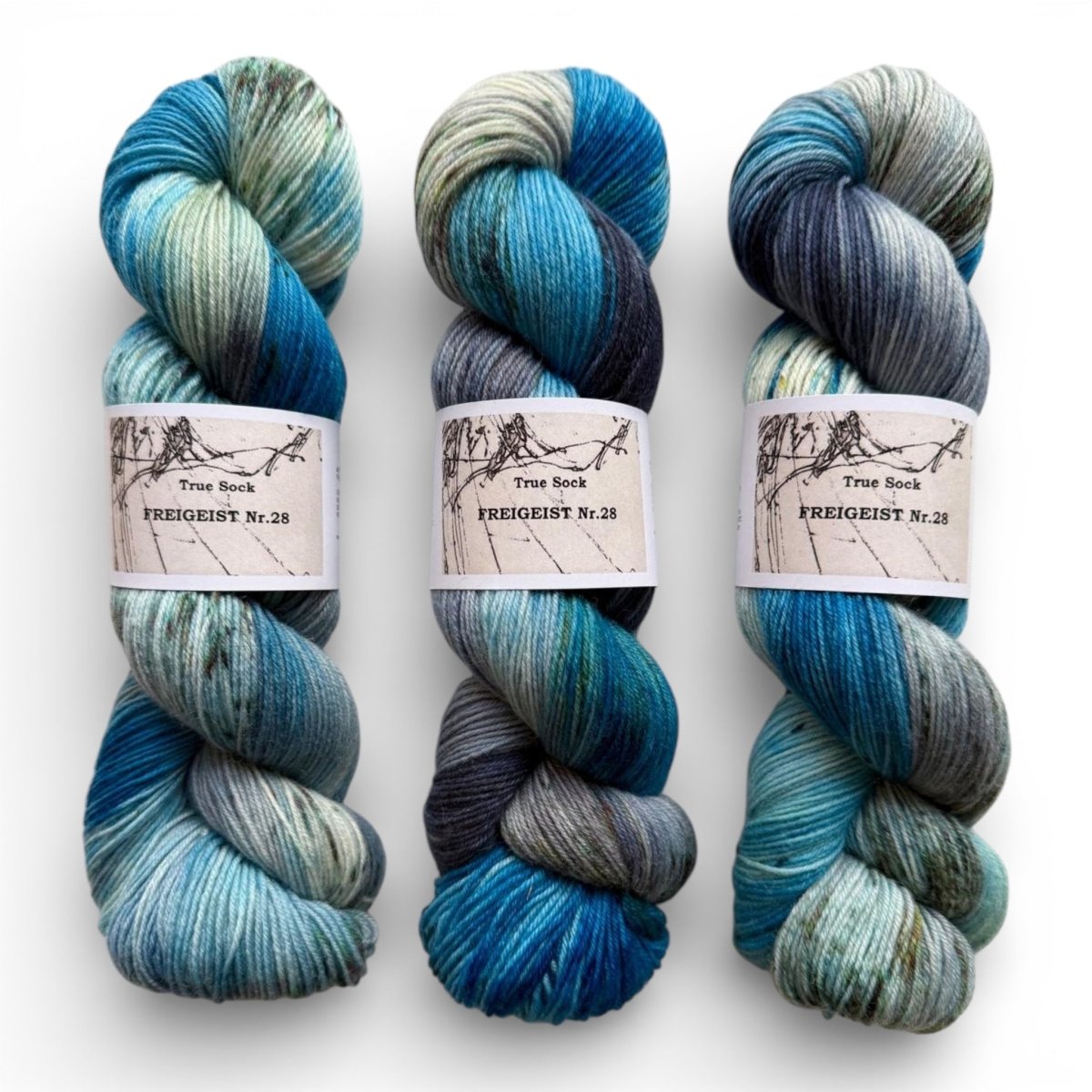 Atelier Franziska Uhl HANDGEFÄRBTE SOCKENWOLLE - TRUE SOCK - BONIFAKTUR - Freigeist 28 - Atelier Franziska Uhl HANDGEFÄRBTE SOCKENWOLLE - TRUE SOCK