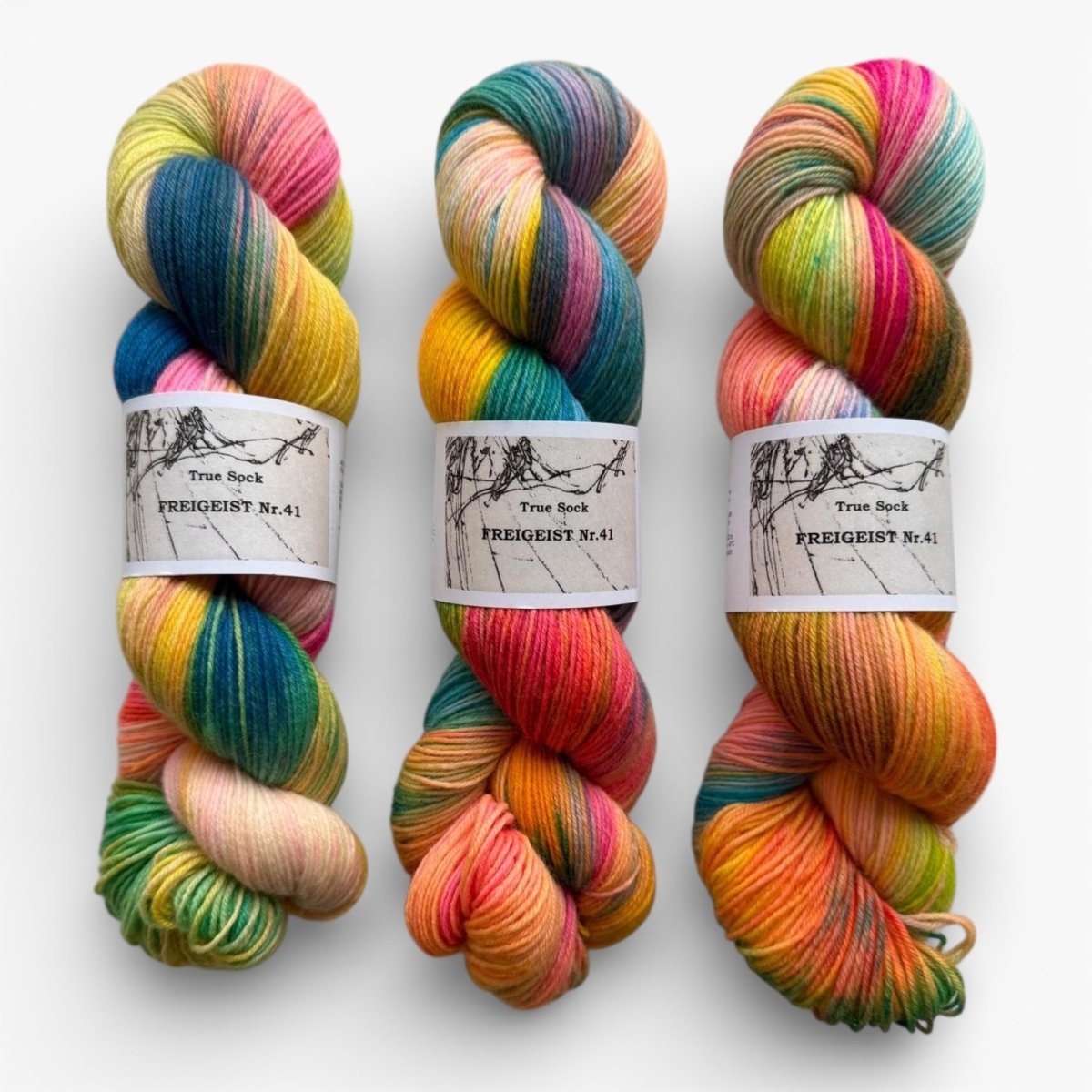 Atelier Franziska Uhl HANDGEFÄRBTE SOCKENWOLLE - TRUE SOCK - BONIFAKTUR - Freigeist 41 - Atelier Franziska Uhl HANDGEFÄRBTE SOCKENWOLLE - TRUE SOCK