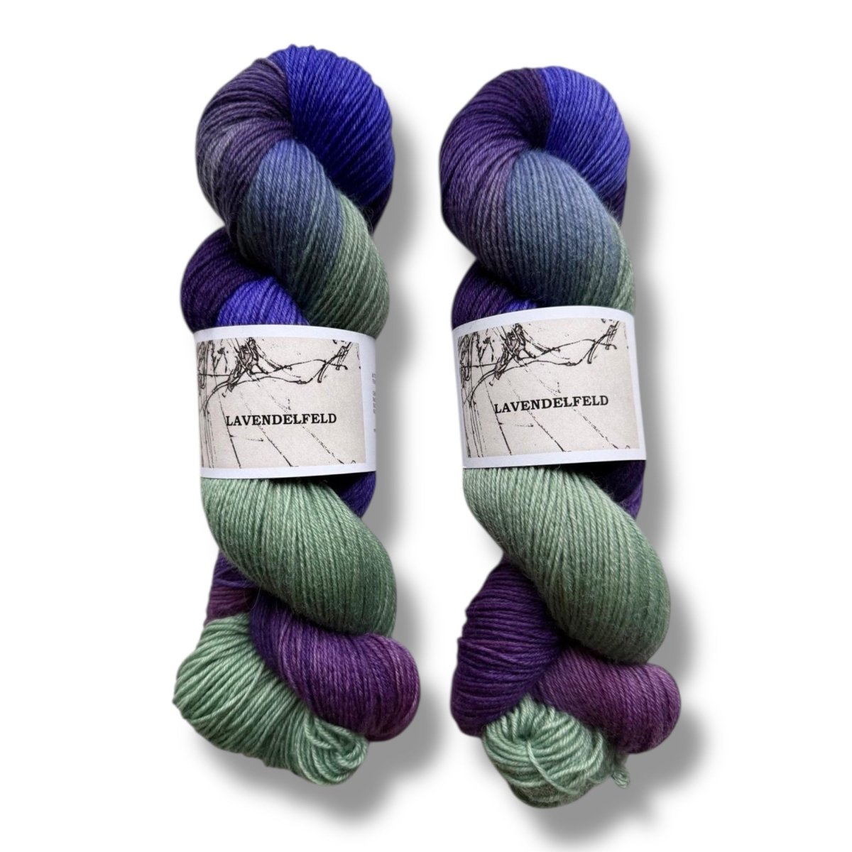 Atelier Franziska Uhl HANDGEFÄRBTE SOCKENWOLLE - TRUE SOCK - BONIFAKTUR - Lavendelfeld - Atelier Franziska Uhl HANDGEFÄRBTE SOCKENWOLLE - TRUE SOCK