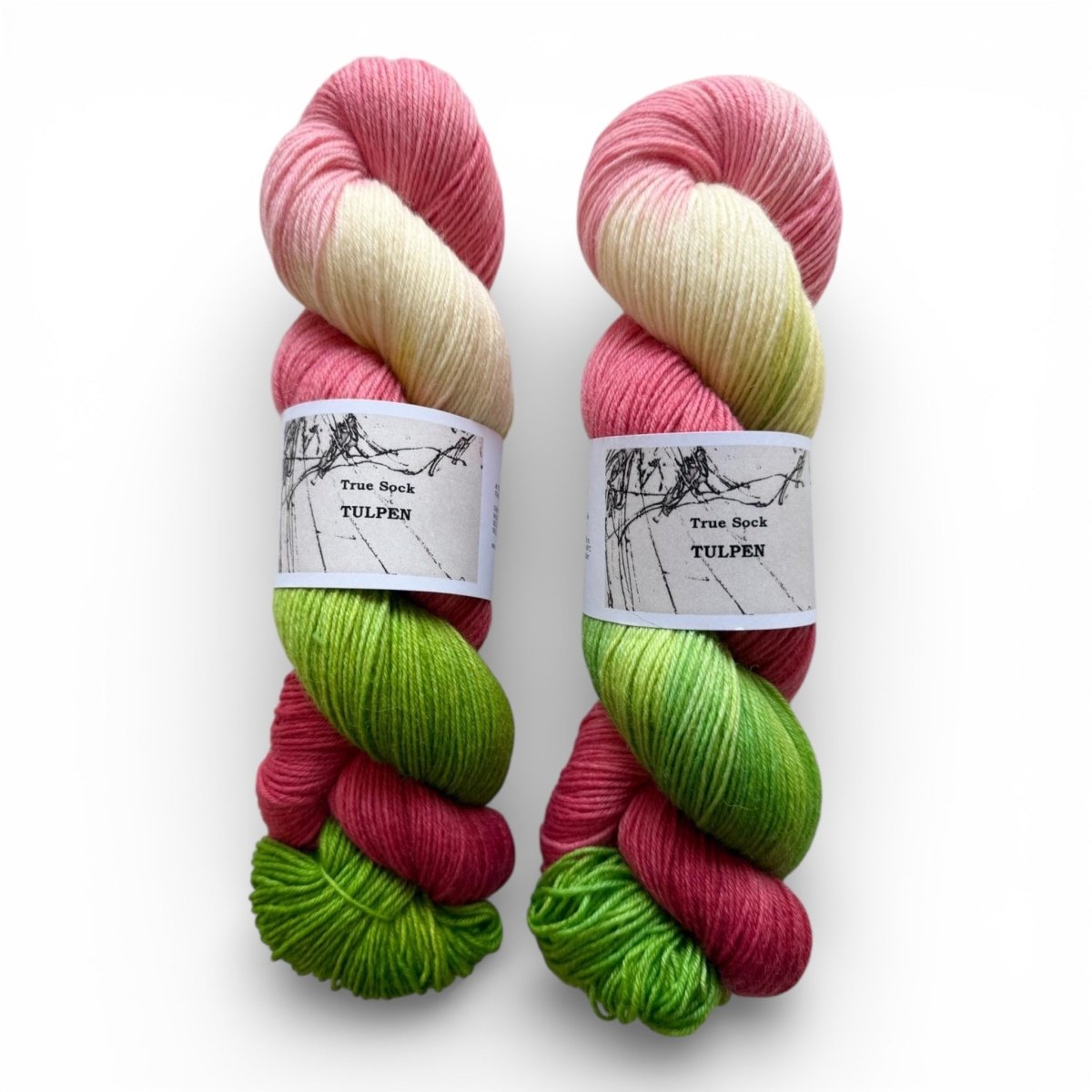 Atelier Franziska Uhl HANDGEFÄRBTE SOCKENWOLLE - TRUE SOCK - BONIFAKTUR - Tulpen - Atelier Franziska Uhl HANDGEFÄRBTE SOCKENWOLLE - TRUE SOCK