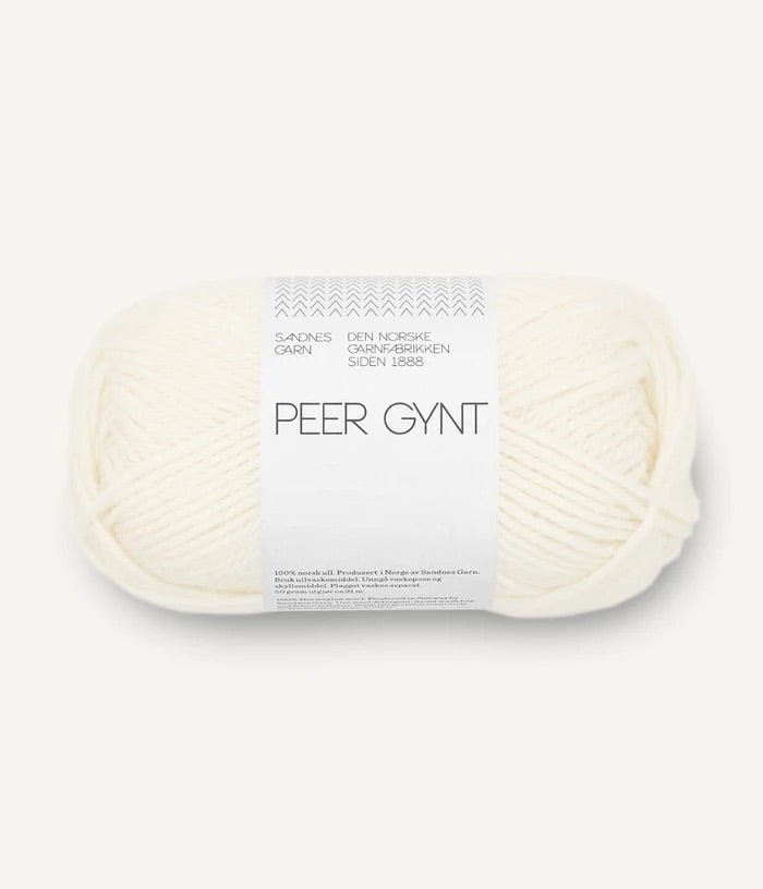 Sandnes PEER GYNT / PEER GYNT BY PETITEKNIT - BONIFAKTUR - 1002 Creme - Sandnes PEER GYNT / PEER GYNT BY PETITEKNIT