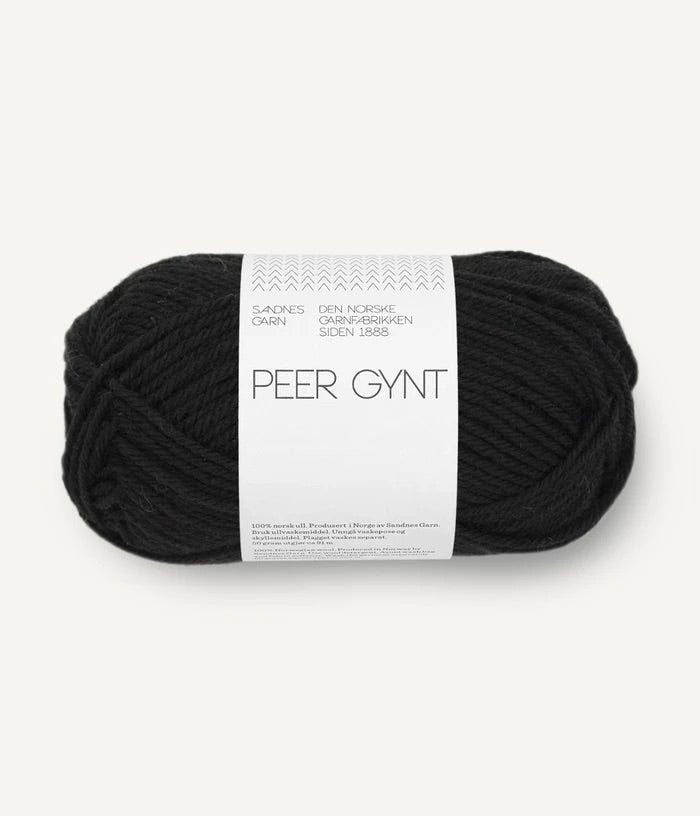 Sandnes PEER GYNT / PEER GYNT BY PETITEKNIT - BONIFAKTUR - 1099 Black - Sandnes PEER GYNT / PEER GYNT BY PETITEKNIT