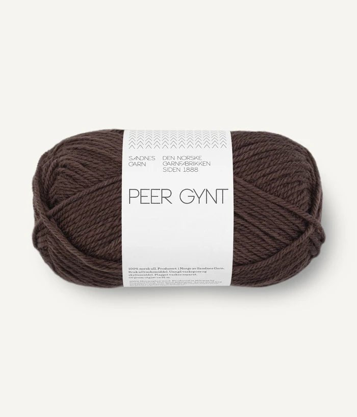 Sandnes PEER GYNT / PEER GYNT BY PETITEKNIT - BONIFAKTUR - 3082 Dark Brown - Sandnes PEER GYNT / PEER GYNT BY PETITEKNIT