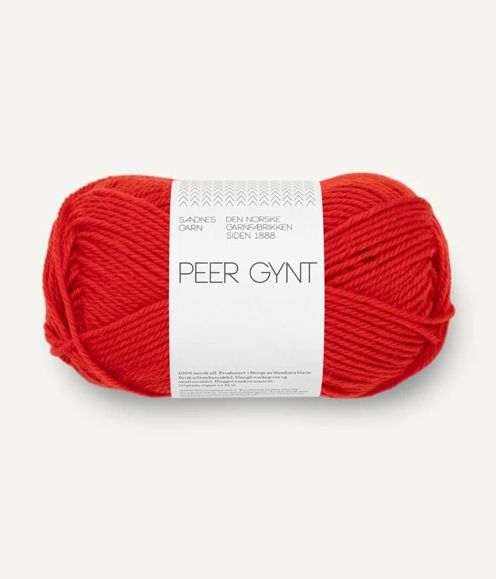 Sandnes PEER GYNT / PEER GYNT BY PETITEKNIT - BONIFAKTUR - 4018 Scarlet Red - Sandnes PEER GYNT / PEER GYNT BY PETITEKNIT
