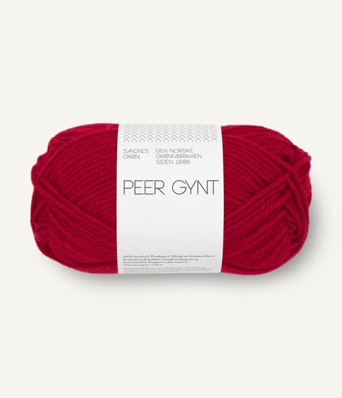 Sandnes PEER GYNT / PEER GYNT BY PETITEKNIT - BONIFAKTUR - 4228 Red - Sandnes PEER GYNT / PEER GYNT BY PETITEKNIT