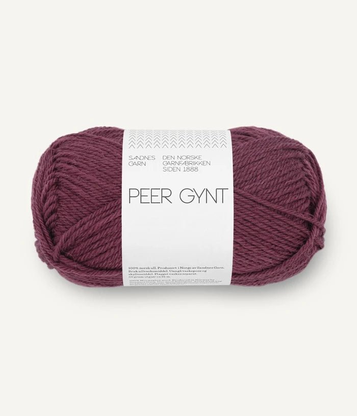 Sandnes PEER GYNT / PEER GYNT BY PETITEKNIT - BONIFAKTUR - 4363 Wine Red - Sandnes PEER GYNT / PEER GYNT BY PETITEKNIT