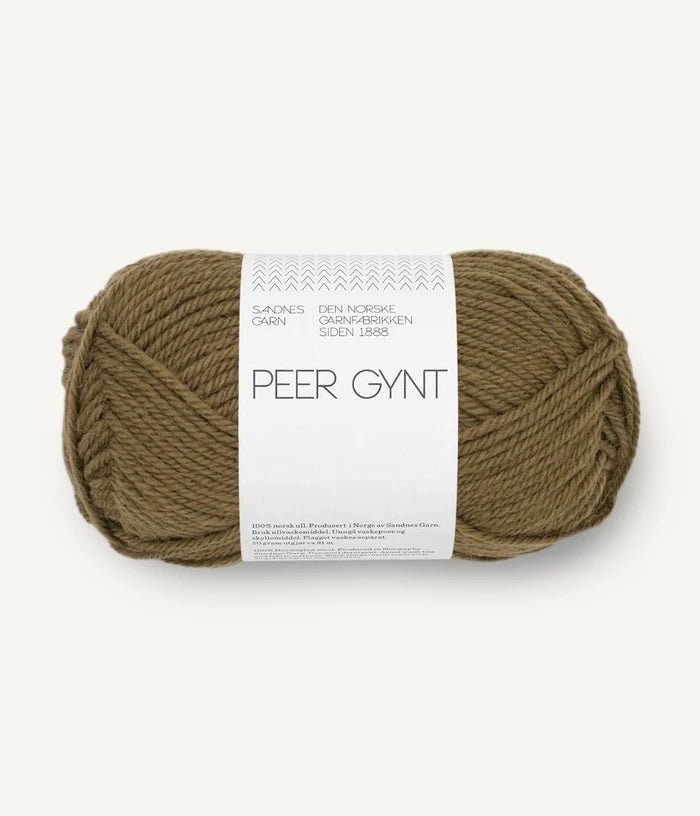 Sandnes PEER GYNT / PEER GYNT BY PETITEKNIT - BONIFAKTUR - 9873 Dark Olive - Sandnes PEER GYNT / PEER GYNT BY PETITEKNIT