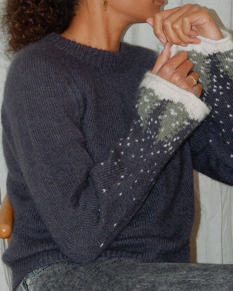 Snow Sweater - Erwachsene – Strickanleitung & Garnpaket - BONIFAKTUR - Kleinste - Snow Sweater - Erwachsene – Strickanleitung & Garnpaket