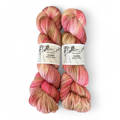 Atelier Franziska Uhl Fine Merino Sock - BONIFAKTUR - Nasrin - Wilde Rose - Atelier Franziska Uhl Atelier Franziska Uhl Fine Merino Sock Nasrin - Wilde Rose