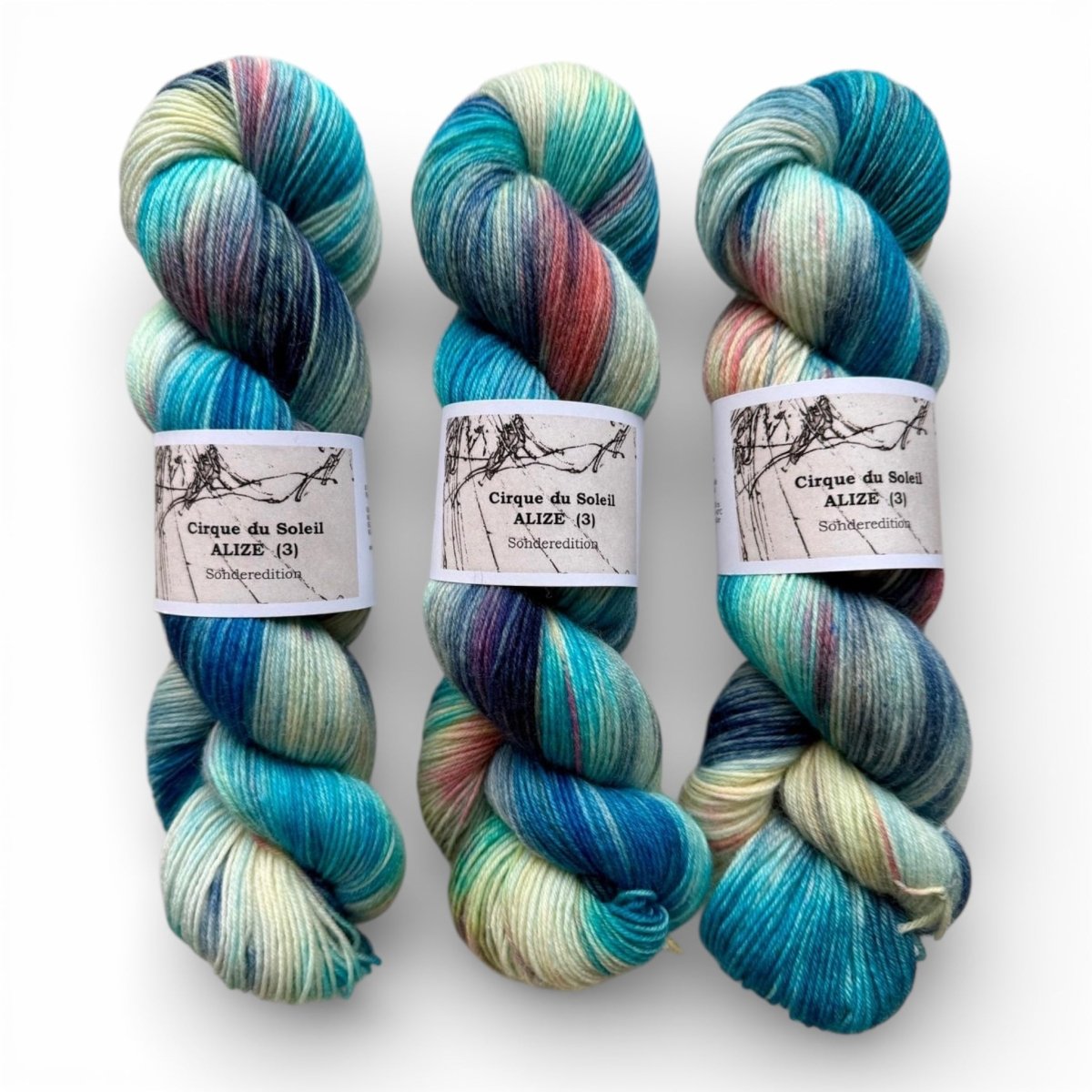 Atelier Franziska Uhl Handgefärbte Sockenwolle - BONIFAKTUR - Cirque du Soleil ALIZÉE (3) - Atelier Franziska Uhl Handgefärbte Sockenwolle
