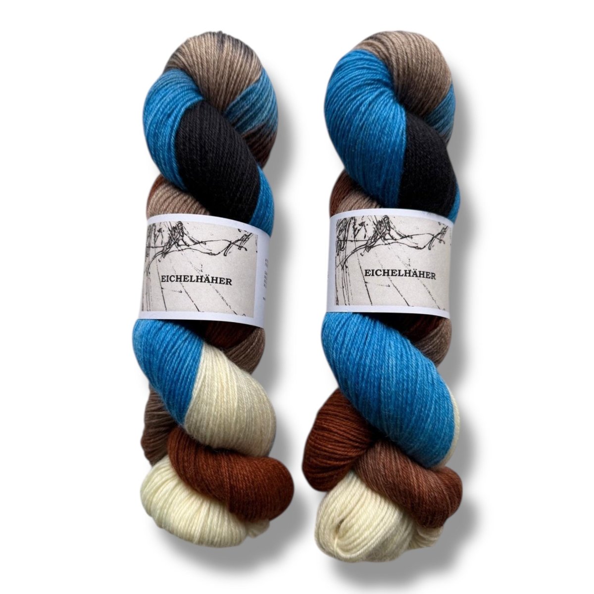 Atelier Franziska Uhl HANDGEFÄRBTE SOCKENWOLLE - TRUE SOCK - BONIFAKTUR - Eichelhäher - Atelier Franziska Uhl HANDGEFÄRBTE SOCKENWOLLE - TRUE SOCK