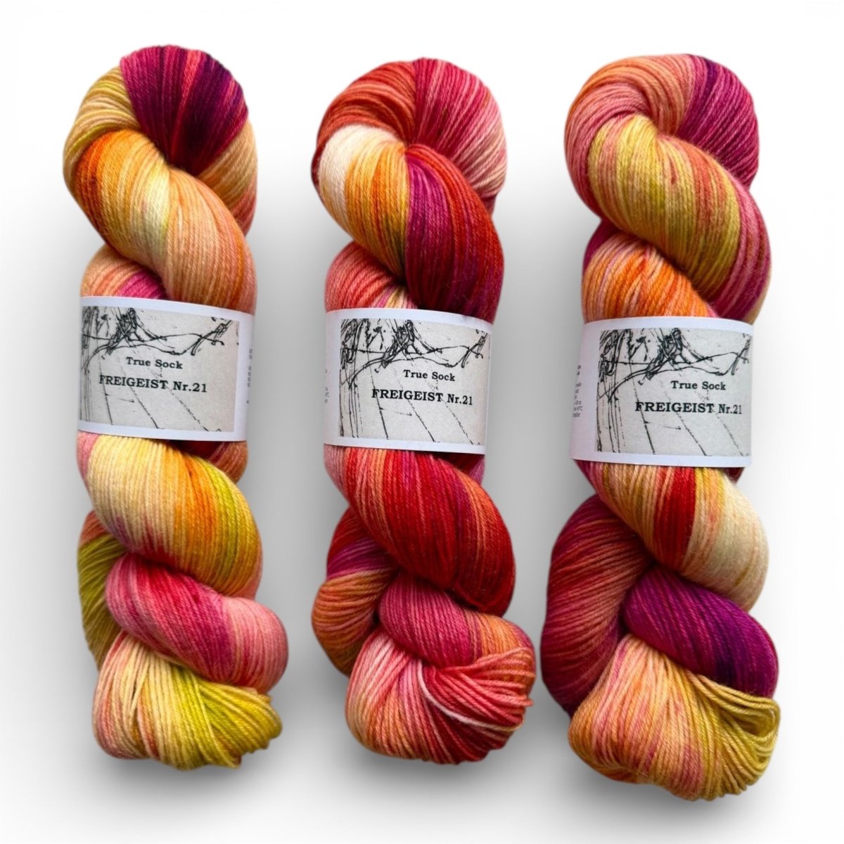 Atelier Franziska Uhl HANDGEFÄRBTE SOCKENWOLLE - TRUE SOCK - BONIFAKTUR - Freigeist 21 - Atelier Franziska Uhl HANDGEFÄRBTE SOCKENWOLLE - TRUE SOCK