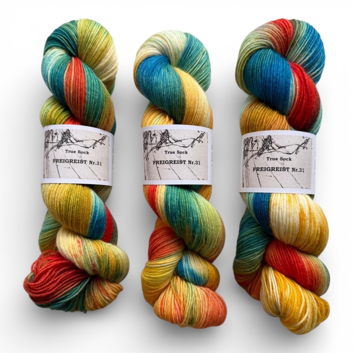 Atelier Franziska Uhl HANDGEFÄRBTE SOCKENWOLLE - TRUE SOCK - BONIFAKTUR - Freigeist 31 - Atelier Franziska Uhl HANDGEFÄRBTE SOCKENWOLLE - TRUE SOCK