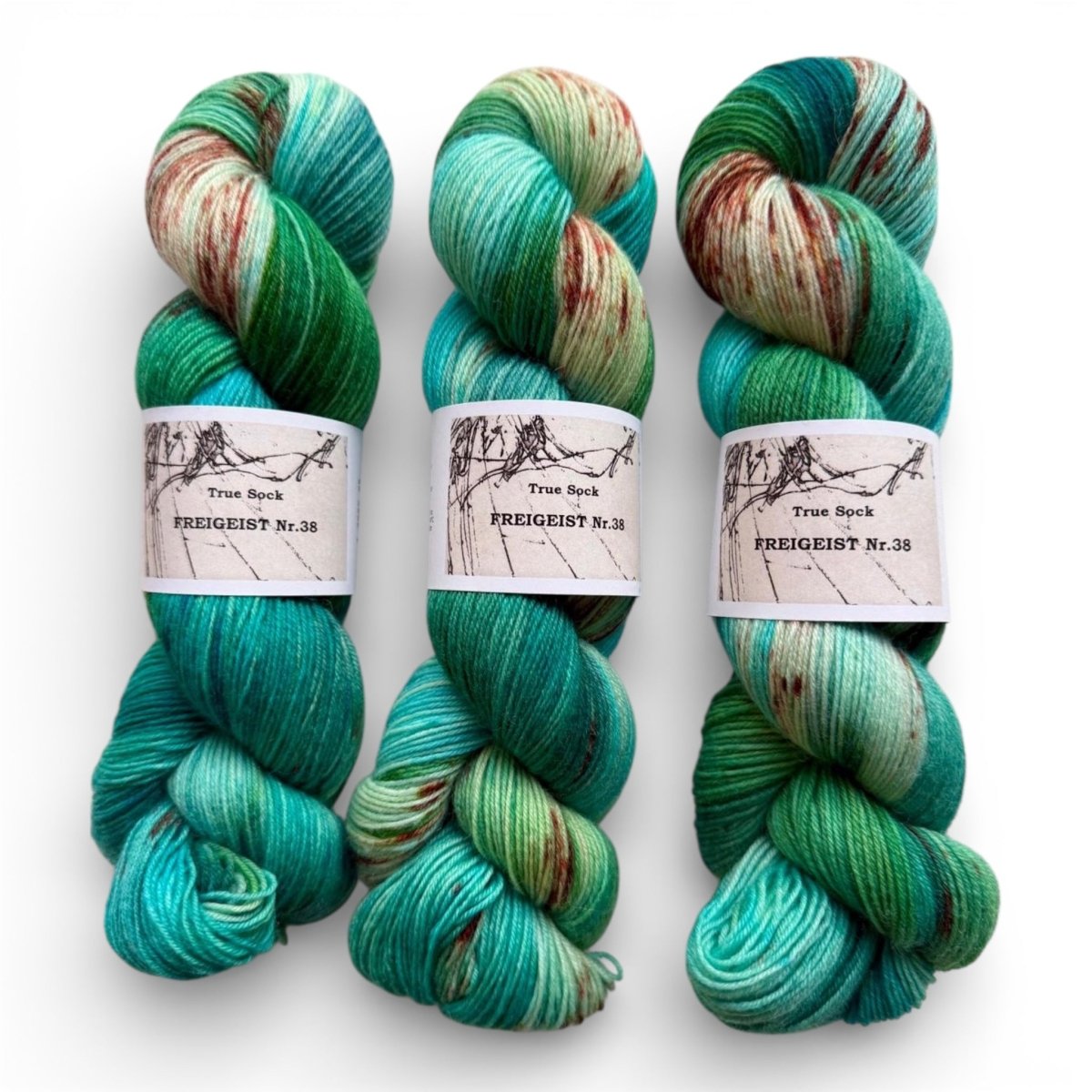 Atelier Franziska Uhl HANDGEFÄRBTE SOCKENWOLLE - TRUE SOCK - BONIFAKTUR - Freigeist 38 - Atelier Franziska Uhl HANDGEFÄRBTE SOCKENWOLLE - TRUE SOCK