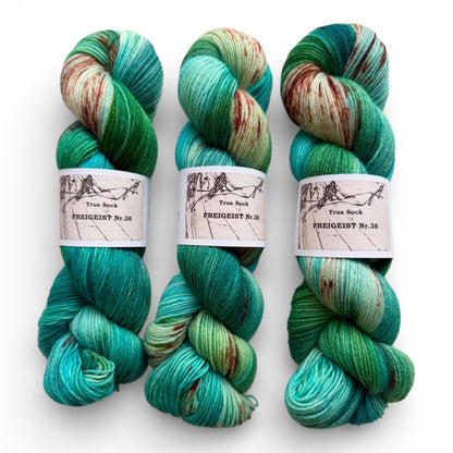Atelier Franziska Uhl HANDGEFÄRBTE SOCKENWOLLE - TRUE SOCK - BONIFAKTUR - Freigeist 38 - Atelier Franziska Uhl HANDGEFÄRBTE SOCKENWOLLE - TRUE SOCK