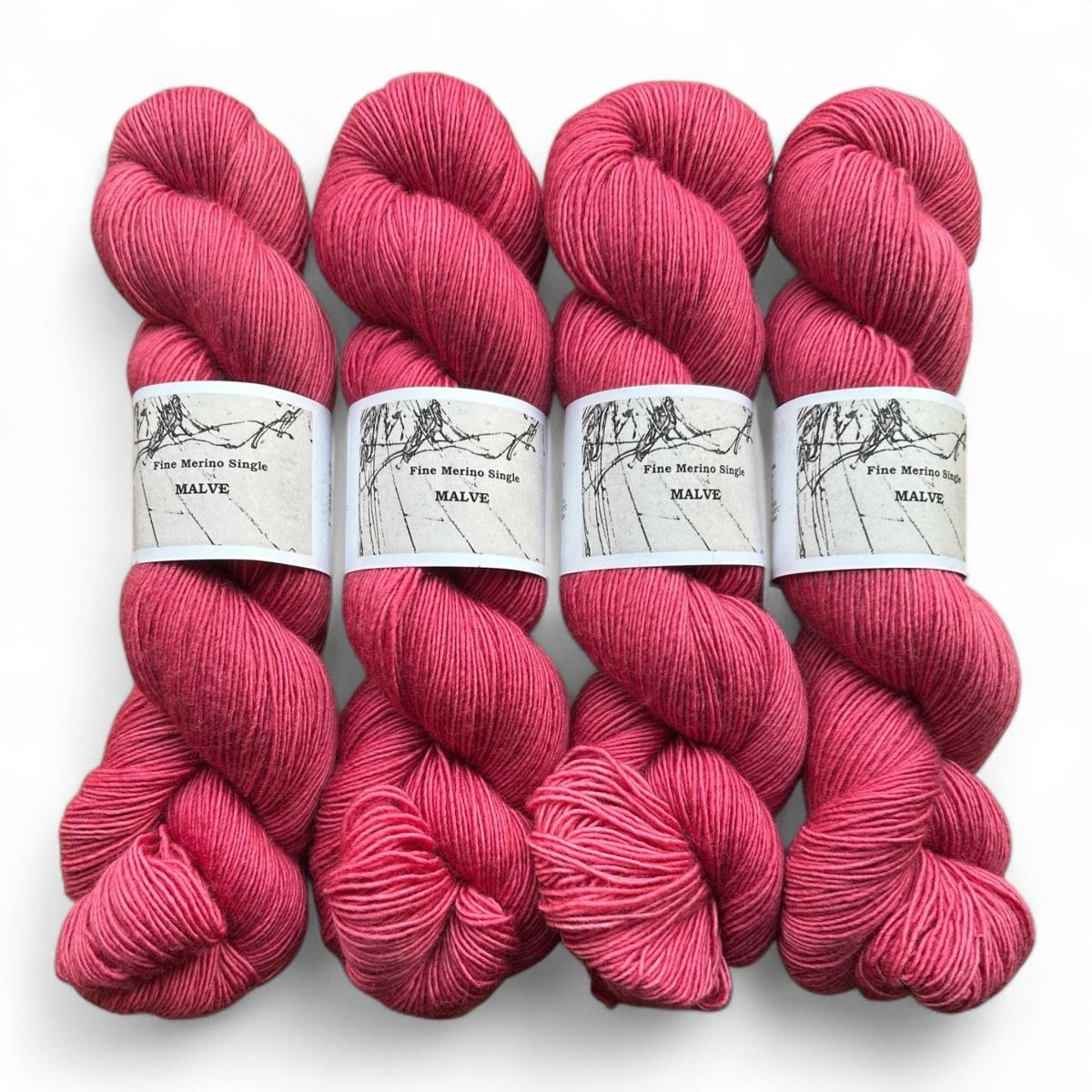 Atelier Franziska Uhl Merino Singles - BONIFAKTUR - Malve - Atelier Franziska Uhl Atelier Franziska Uhl Merino Singles Malve