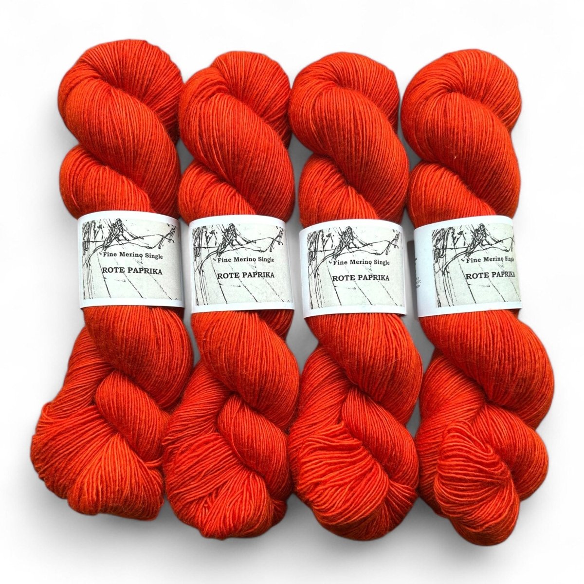 Atelier Franziska Uhl Merino Singles - BONIFAKTUR - Rote Paprika - Atelier Franziska Uhl Atelier Franziska Uhl Merino Singles Rote Paprika