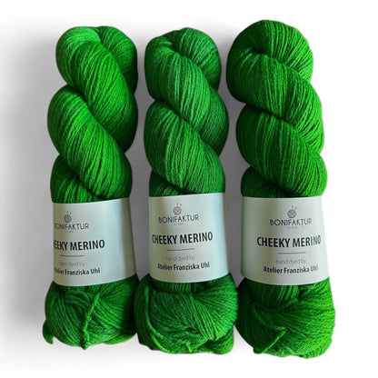Cheeky Merino BONIFAKTUR x Atelier Franziska Uhl - BONIFAKTUR - Frisches Gras - Melange - BONIFAKTUR Cheeky Merino BONIFAKTUR x Atelier Franziska Uhl Frisches Gras - Melange