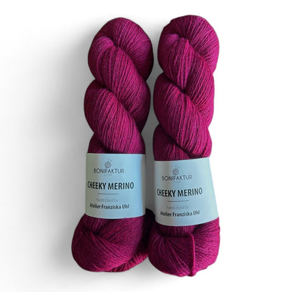 Cheeky Merino BONIFAKTUR x Atelier Franziska Uhl - BONIFAKTUR - Magenta - Melange - BONIFAKTUR Cheeky Merino BONIFAKTUR x Atelier Franziska Uhl Magenta - Melange
