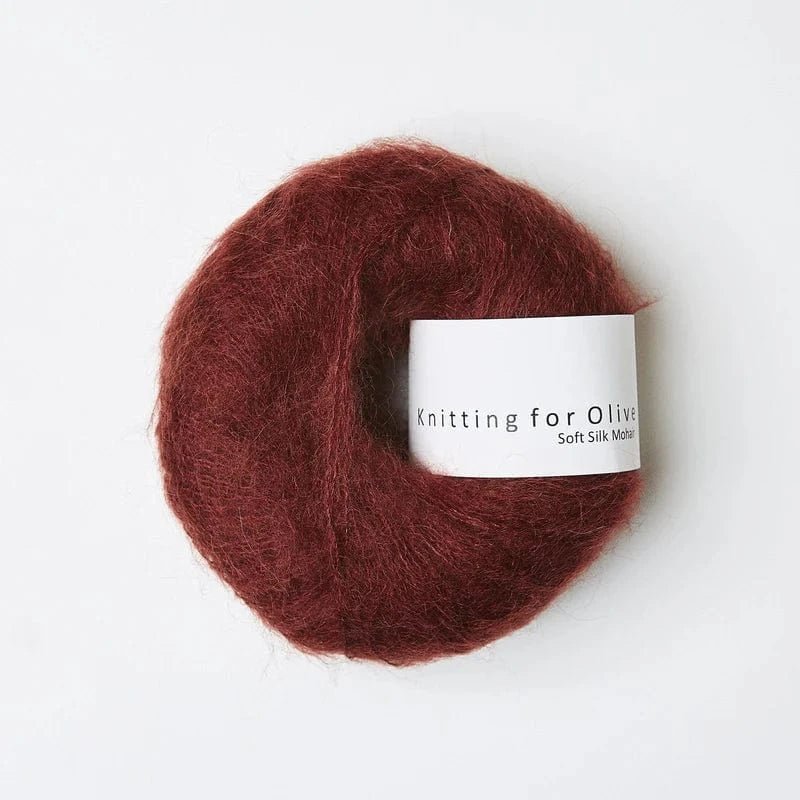 Knitting for Olive Soft Silk Mohair - BONIFAKTUR - Claret - Knitting for Olive Soft Silk Mohair