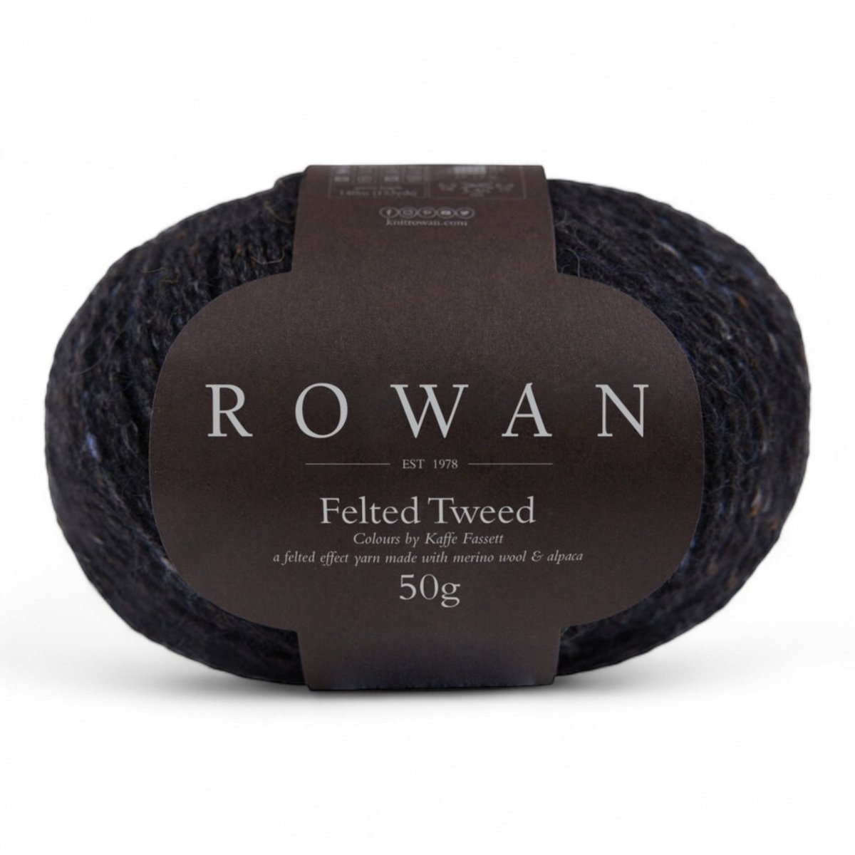 ROWAN FELTED TWEED - BONIFAKTUR - 211 Black / Kaffe Fassett - ROWAN FELTED TWEED