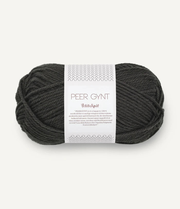 Sandnes PEER GYNT / PEER GYNT BY PETITEKNIT - BONIFAKTUR - 3891 Dusty Noir / PetiteKnit - Sandnes PEER GYNT / PEER GYNT BY PETITEKNIT